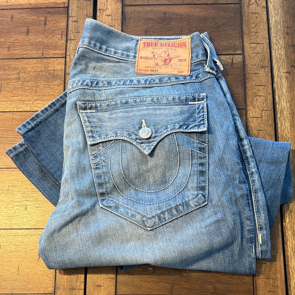 True Religion Light Blue Straight Men's Jeans